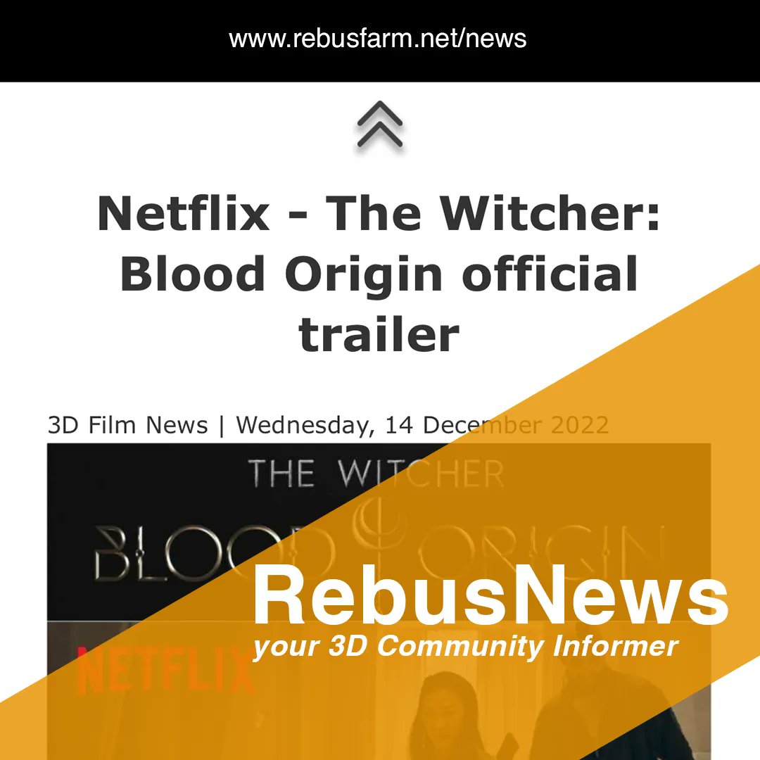 RebusFarm's tweet photo. ⚡ #Netflix recently released an official trailer for its upcoming tv-show The Witcher: Blood Origin!

This four-part prequel series premieres on Netflix on December 25.

Enjoy watching! Now! https://t.co/KMbJwpMwxY

#3d #cgi #cginews #art #rebusfarm #renderfarm #renderclound https://t.co/6NJtxNNczb