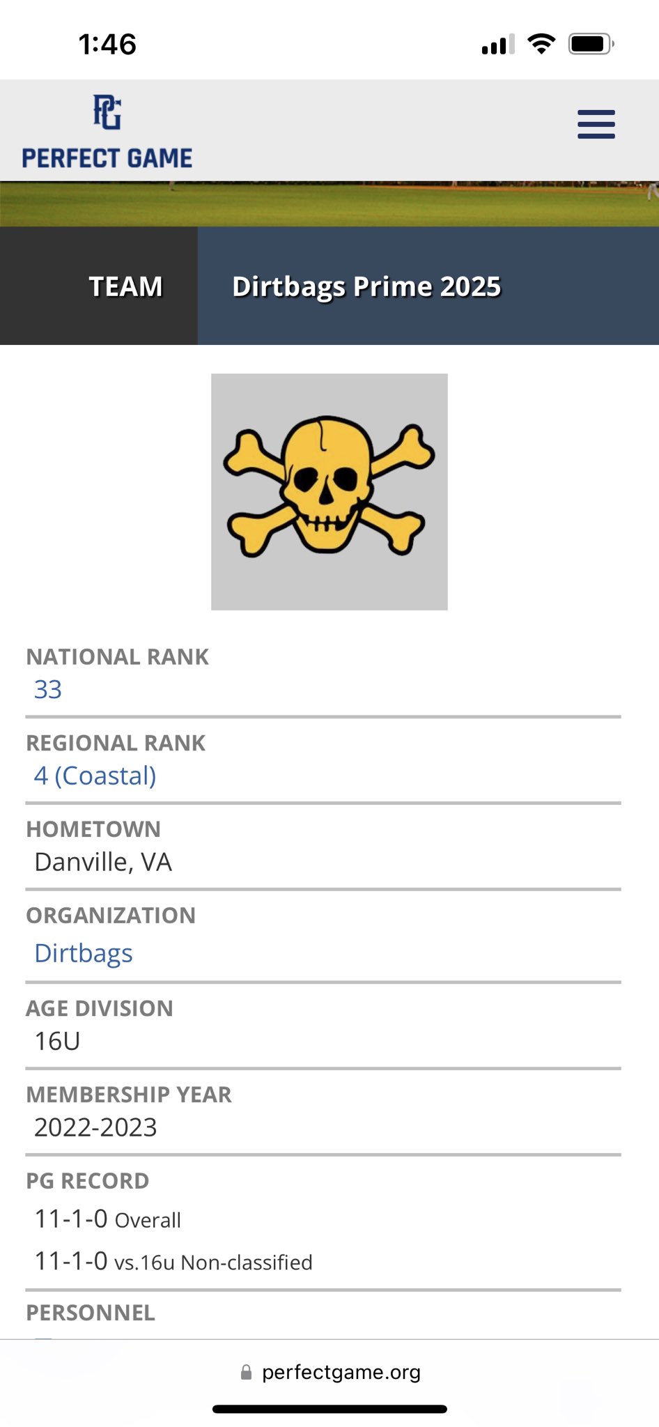 VA Dirtbags Prime 2025 (2025DBPrime) / Twitter