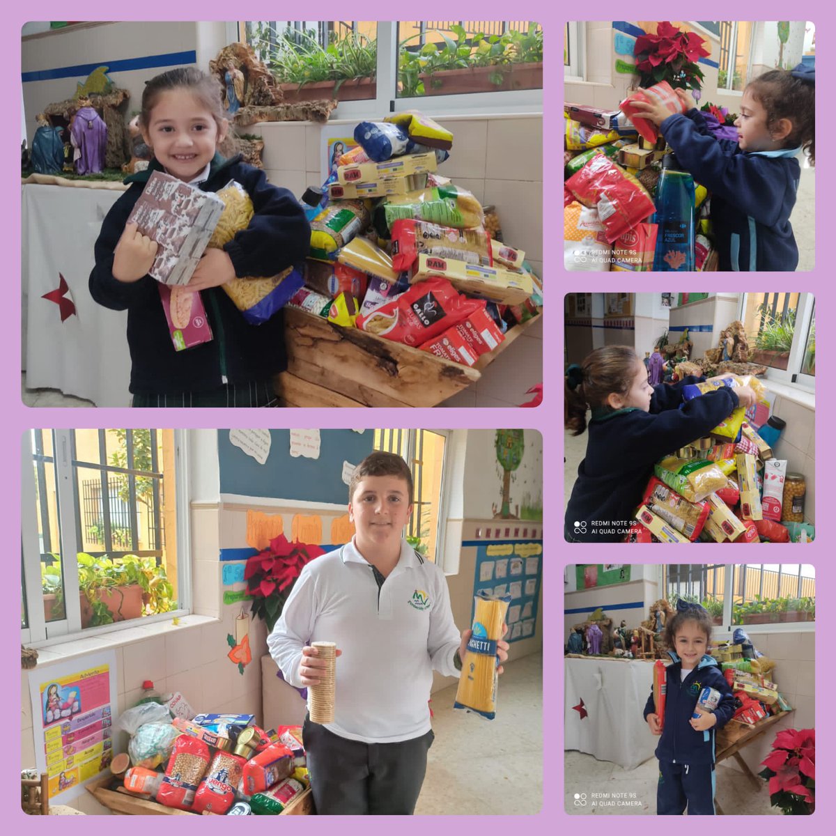 “Porque tuve hambre, y me disteis de comer; tuve sed, y me disteis de beber...” (Mateo 25:34–36).
Continuamos con la recogida de alimentos para la "Campaña Kilo". 
Muchas gracias por vuestras aportaciones 💜
#colegiosdiocesanos