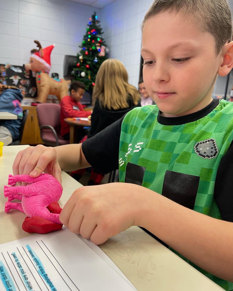 TyngsboroughPS's tweet photo. Fun with fossils in 6th grade! 🦕 In Mr. Holgate’s class during science students used play doh to create, trace and mold fossils! Such a fun activity for these students. #tpsprepares #funwithfossils #science https://t.co/KLhgQYP4EF