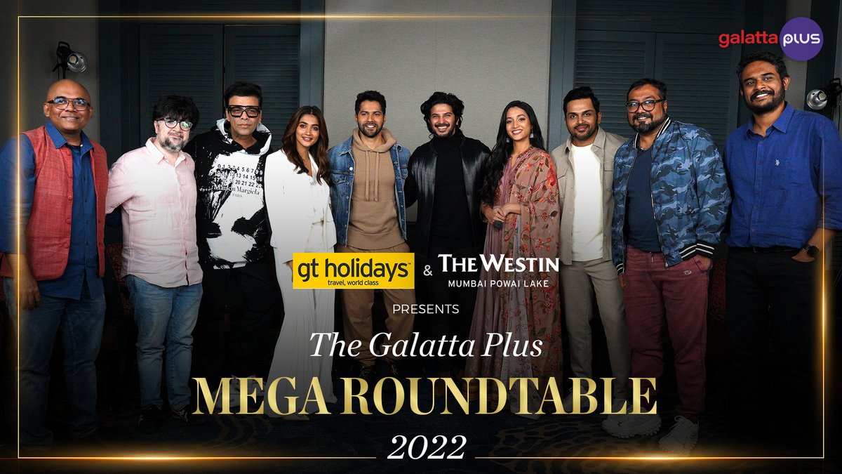 galattaplusoffl's tweet photo. The Galatta Plus Mega Roundtable 2022.
https://t.co/2gWYAKCgoD
#galattaplusroundtable2022 #galattaplusmegaroundtable
@baradwajrangan @SrinidhiShetty7 @dulQuer @anuragkashyap72 @hemanthrao11 @hegdepooja @Varun_dvn @Karthi_Offl @NiDharm #KaranJohar https://t.co/qEAGbb9te3