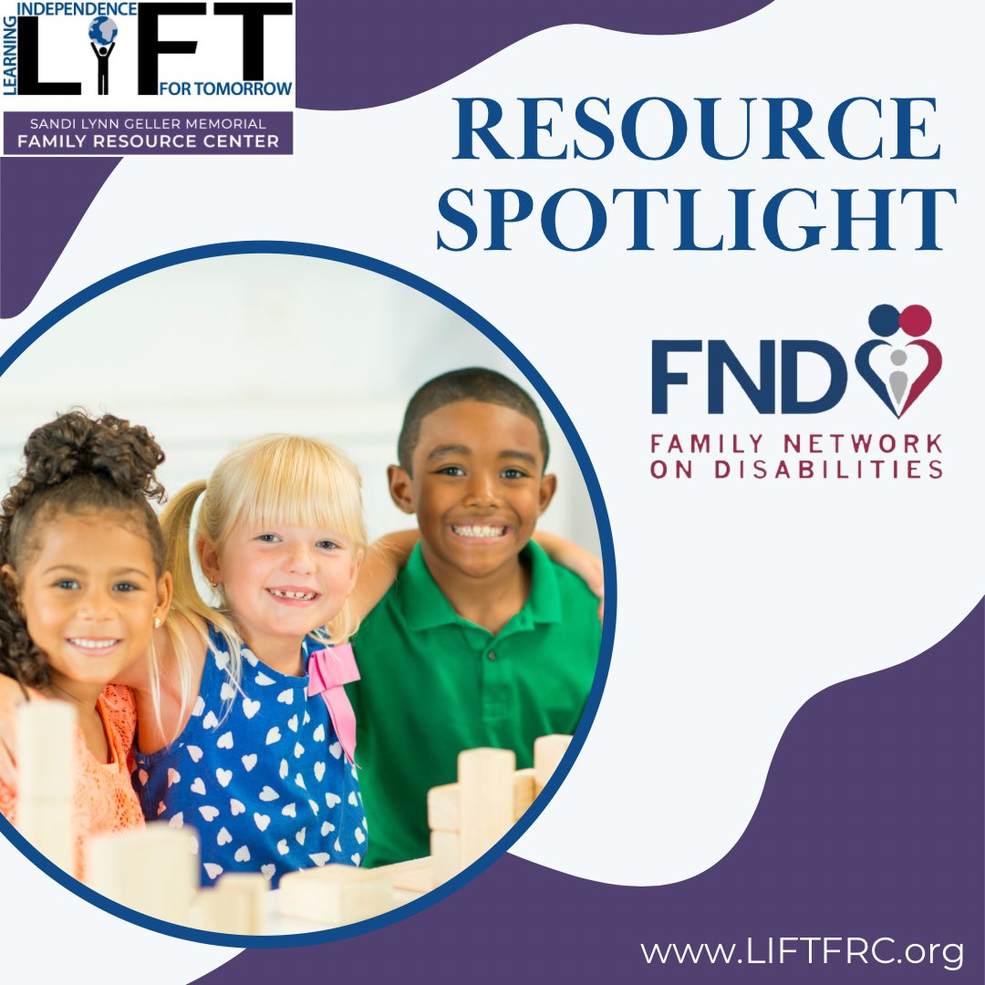 This month our Resource Spotlight is: Family Network on Disabilities. Click on the link below to learn more about FND.

liftfrc.org/december-resou…