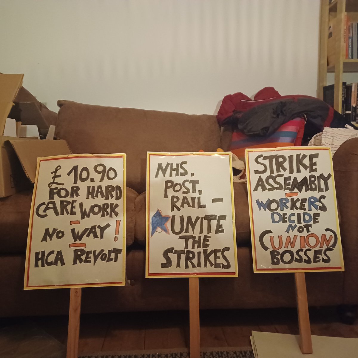 Getting ready for tomorrow!
<a href="/NurseSayNO/">NHS Workers Say NO!</a>