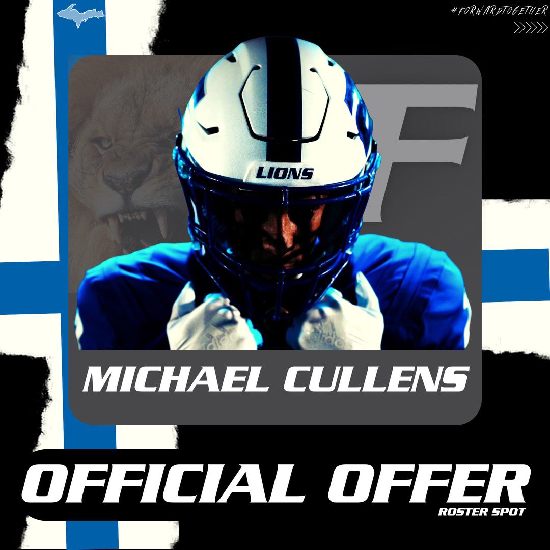 After talking with <a href="/CoachDuFrane/">Mike DuFrane</a> and <a href="/Coach_Saterstad/">Adrian Saterstad</a> I am blessed to receive my 3rd offer from <a href="/FULionsFootball/">Finlandia University Football</a>. <a href="/FinlandiaU/">Finlandia University</a> <a href="/CCreekFootball/">Caney Creek Football</a> <a href="/coachhineman/">Kendall Hineman</a>