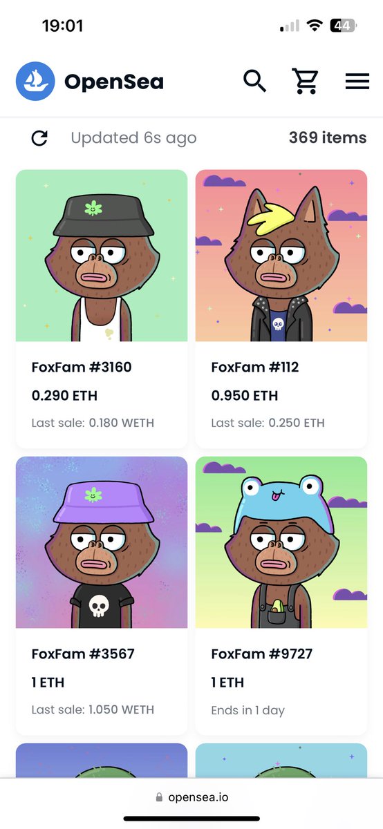 Wow <a href="/foxfamnft/">FoxFam 🦊</a> the Albert floor is thin. And I still haven’t managed to snag one 😢! Still after the girlie Albert grail