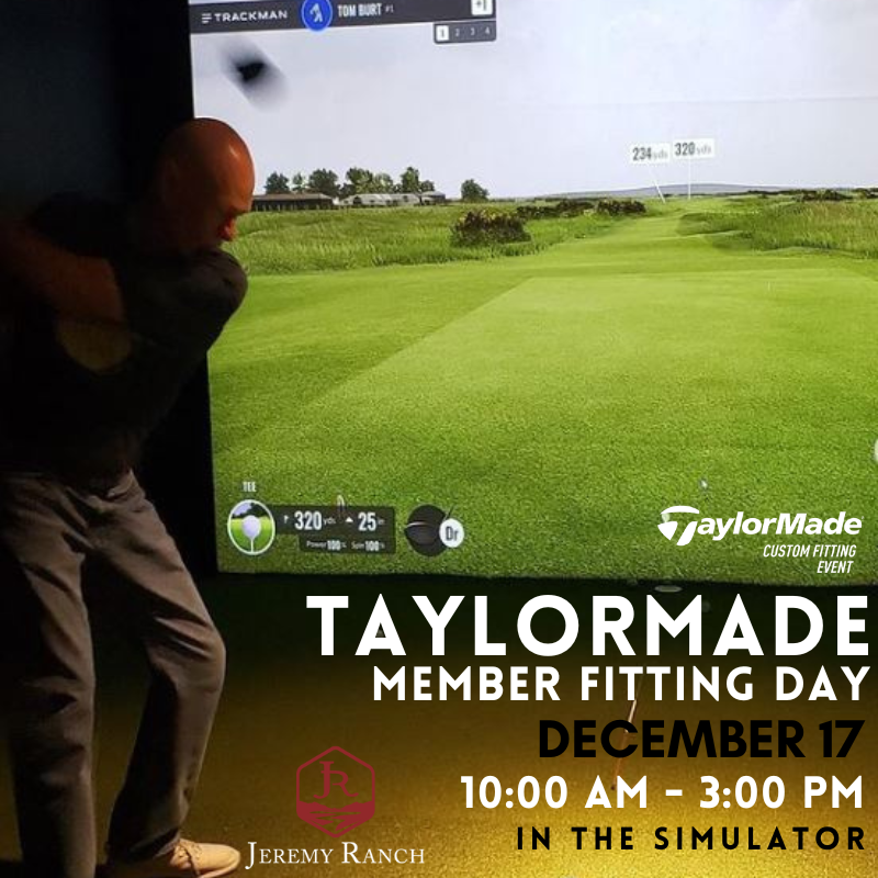 Please join us inside in the simulator for our TaylorMade Member Fitting Day! 🏌️

Sign up for your appointment with the Golf Shop today! 📱

#jr365 #taylormade