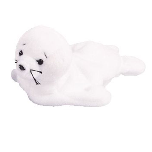 beaniebabybot's tweet photo. Seamore the seal. 
Birthday: December 14, 1996.
“Seamore is a little white seal
Fish and clams are her favorite meal
Playing and laughing in the sand
She’s the happiest seal in the land!” https://t.co/6MpU4mc5V8
