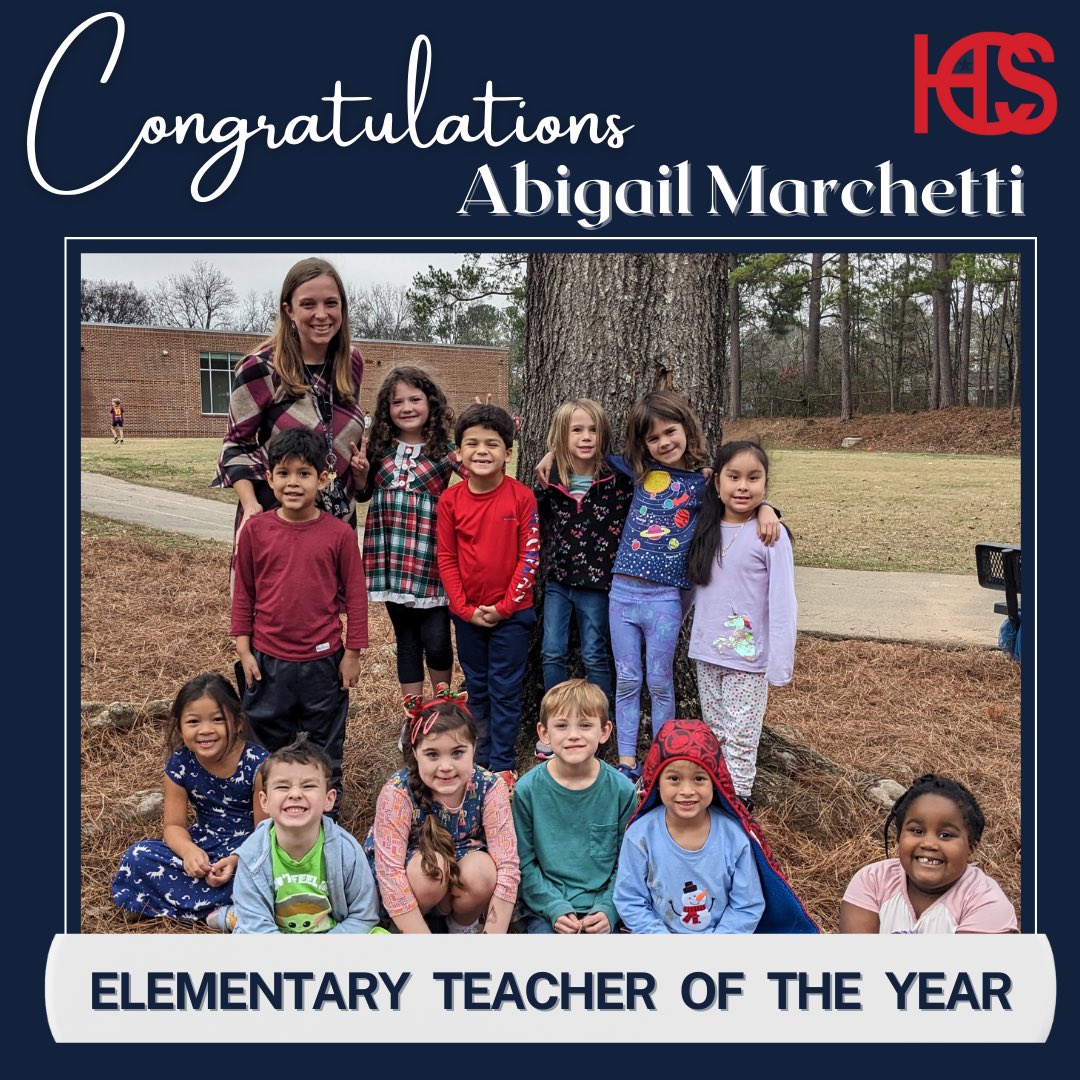 Congratulations to Homewood City Schools District Elementary Teacher of the year - Abigail Marchetti

Thank you, Mrs. Marchetti, for loving and pouring into our students each and every day. #WeAreHWD