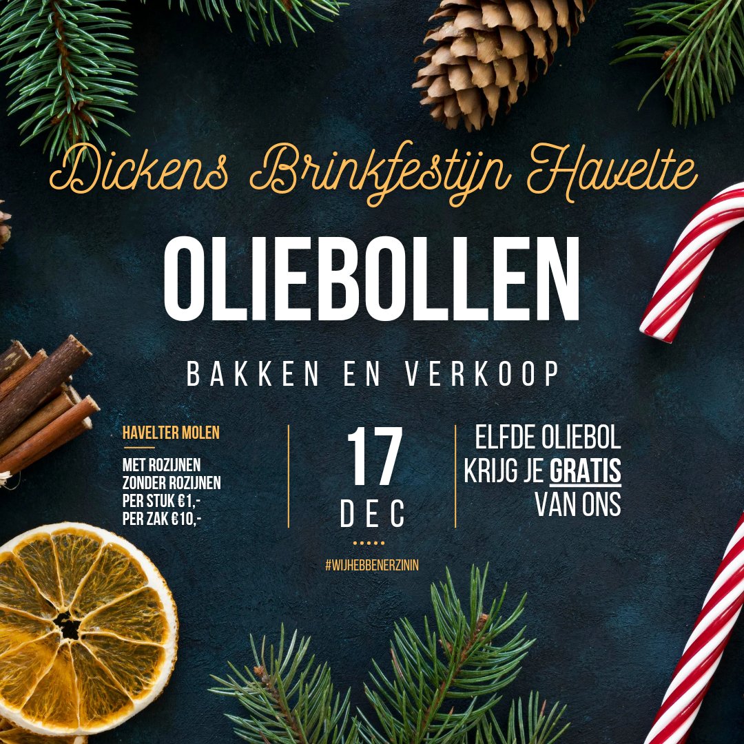 Het aftellen kan beginnen! 
Wij zijn er in ieder geval al klaar voor en hebben er zin in om jullie allemaal te zien en spreken op de kerstmarkt zaterdag🌲
Kom jij oliebollen bij onze kraam halen? 😊