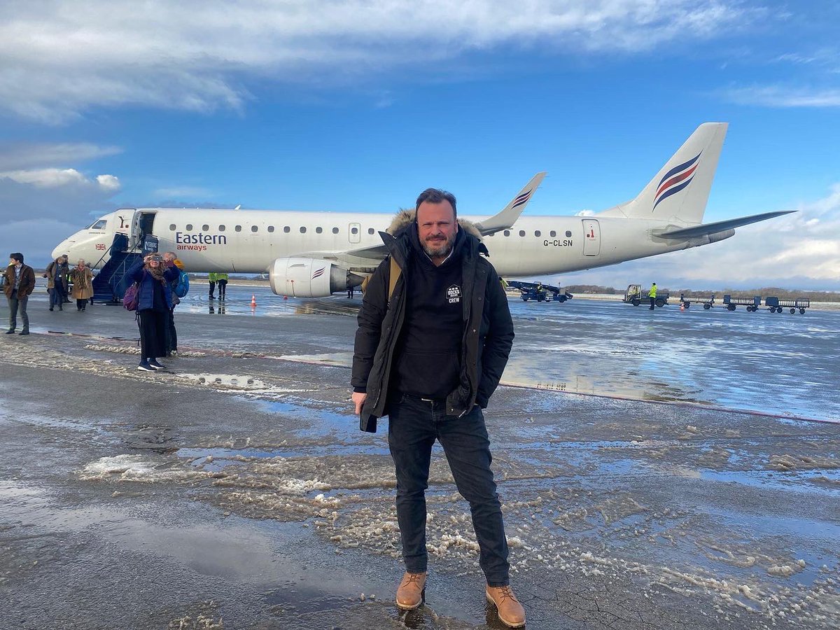 DocksBeers's tweet photo. Docks Beers and @Mockingbirdfood were served in-flight on today’s maiden @EasternAirways flight from Humberside Airport to Esbjerg in Denmark. Will and Chloe went along for the ride and documented the day trip. Thanks to all at Eastern Airways for letting us come on board. https://t.co/6IsUkZt2rW