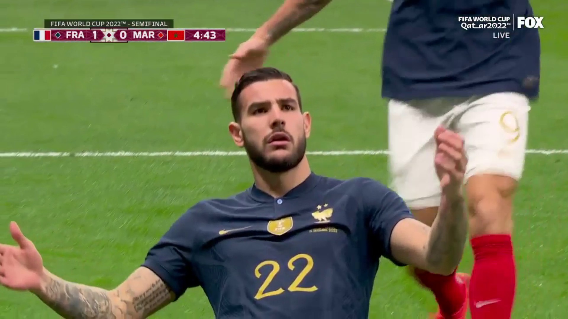 THE DEFENDING CHAMPIONS SCORE FIRST

Theo Hernández puts France out in front 🇫🇷”