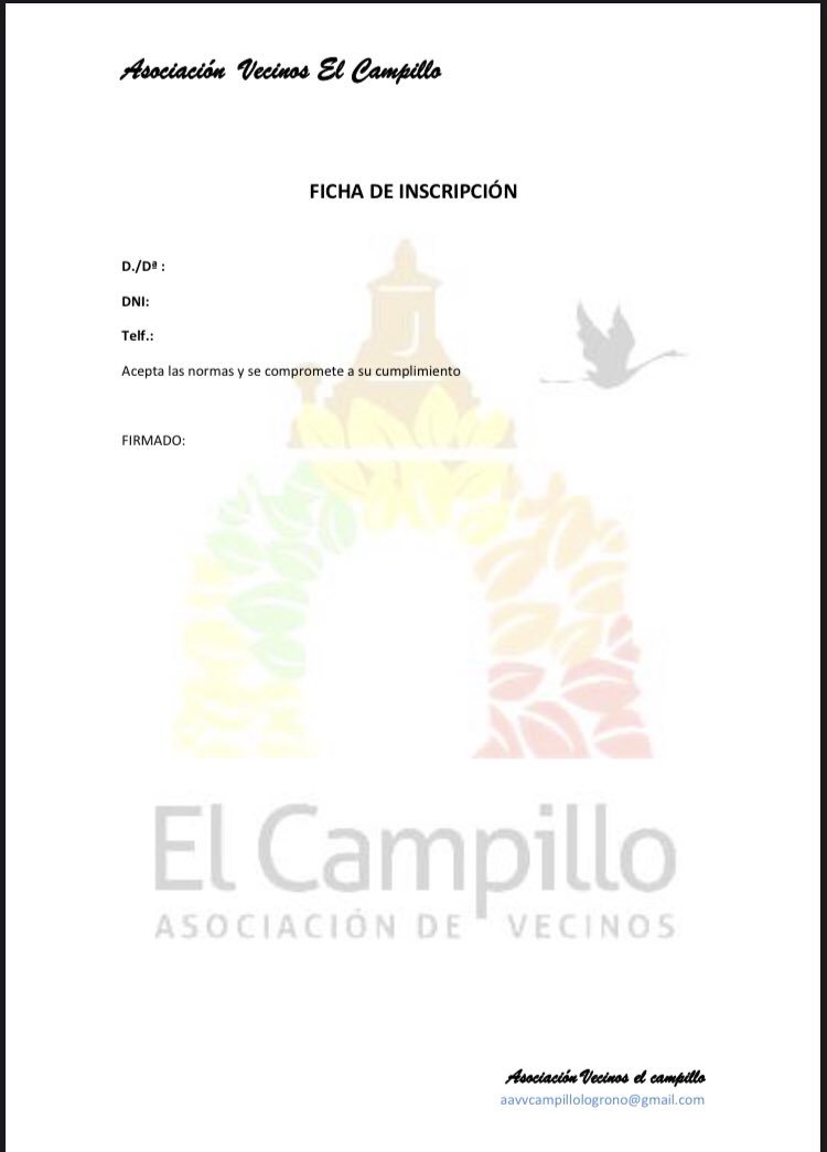 AAVVelcampillo's tweet photo. Ya tenéis plan para este domingo… @AytoLogrono @KilianCD @rubenantonanzas https://t.co/oJ9LdBrbZ1