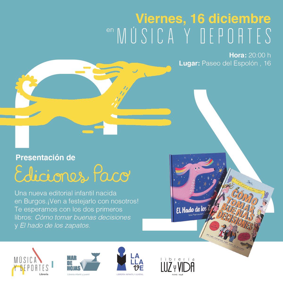 MemeOverlordX's tweet photo. Ediciones Paco es un nuevo sello editorial, enclavado en Agés, en plena provincia de Burgos, que nace con mucha vocación infantil. Os la vamos a presentar este viernes, a partir de las 20:00 horas en @LibreriaMyD https://t.co/PMYnE3BlYD
