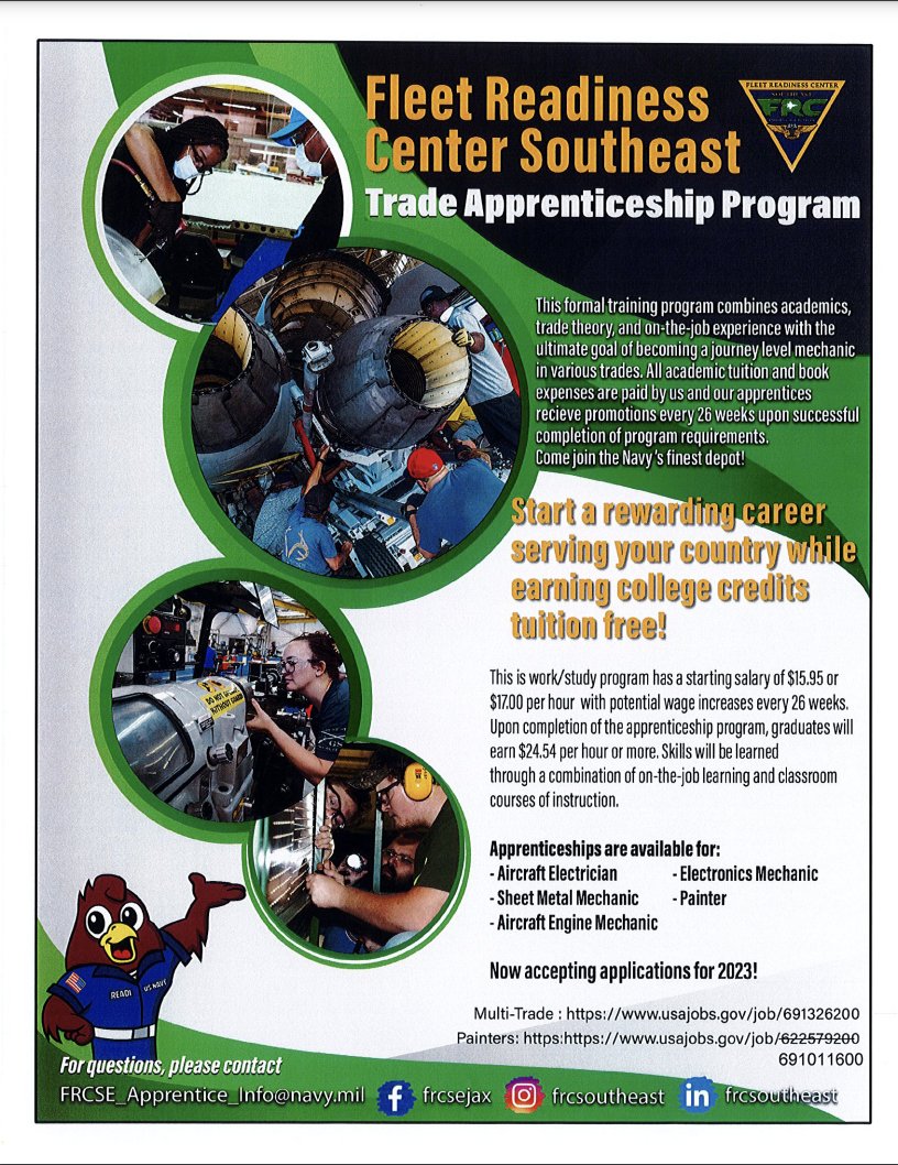 Seniors, please check out this incredible opportunity for an a paid apprenticeship program in Jacksonville! <a href="/Fpc2023/">fatima viñas</a>