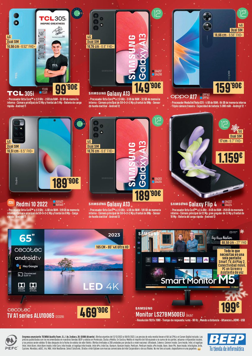 BeepTechnology's tweet photo. ‼️ Precios inigualables y ofertas especiales en nuestro establecimiento en Barrio Nuevo, 15, de Torrejoncillo (Cáceres)... ¡¡pudiendo financiar tus compras en 10 meses sin intereses!!

👨🏻‍💻 Ordenadores, tables, smartphones, impresoras, sonido… ¡¡VISÍTANOS EN ESTAS FECHAS!! https://t.co/SCRO77Ld9Q