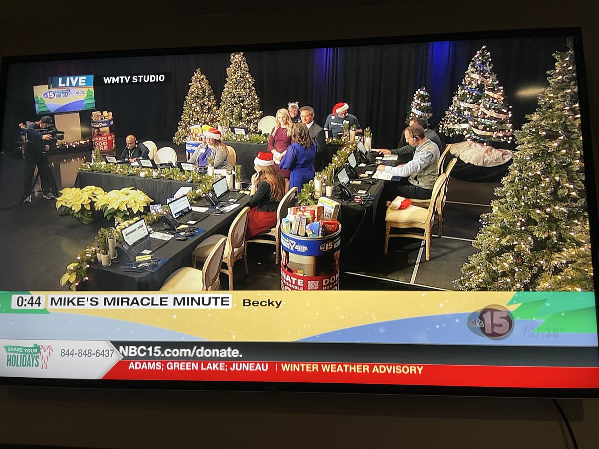 Don't forget today is the annual @nbc15_madison Share Your Holidays campaign! You can donate at 608-310-4574 all day today to help make the season brighter for those facing food insecurity in our community. 
<a href="/SecondHarvestSW/">SecondHarvestSW</a>
#SYH #tistheseason #communitybanking #banklocal