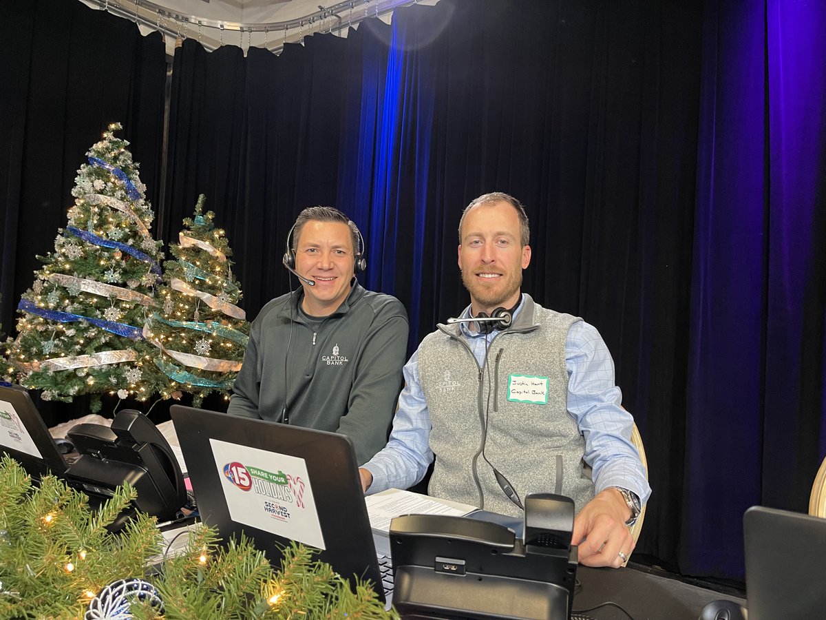 CapitolBank's tweet photo. Don't forget today is the annual @nbc15_madison Share Your Holidays campaign! You can donate at 608-310-4574 all day today to help make the season brighter for those facing food insecurity in our community. 
@SecondHarvestSW
#SYH #tistheseason #communitybanking #banklocal https://t.co/ek0euSVeik
