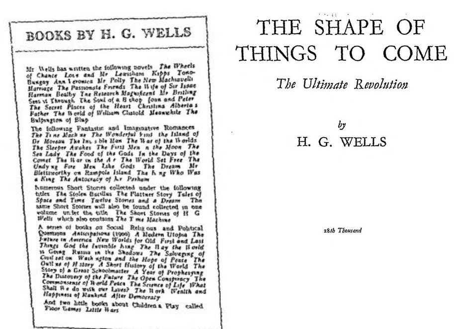 Djindji4's tweet photo. The Shape of Things to Come H. G. Wells
H.G. Wells a freemason and foundation backed Fabian socialist.
#Preprogramming
#1984
https://t.co/oafGKlZv8z https://t.co/pcWR0tF2sT