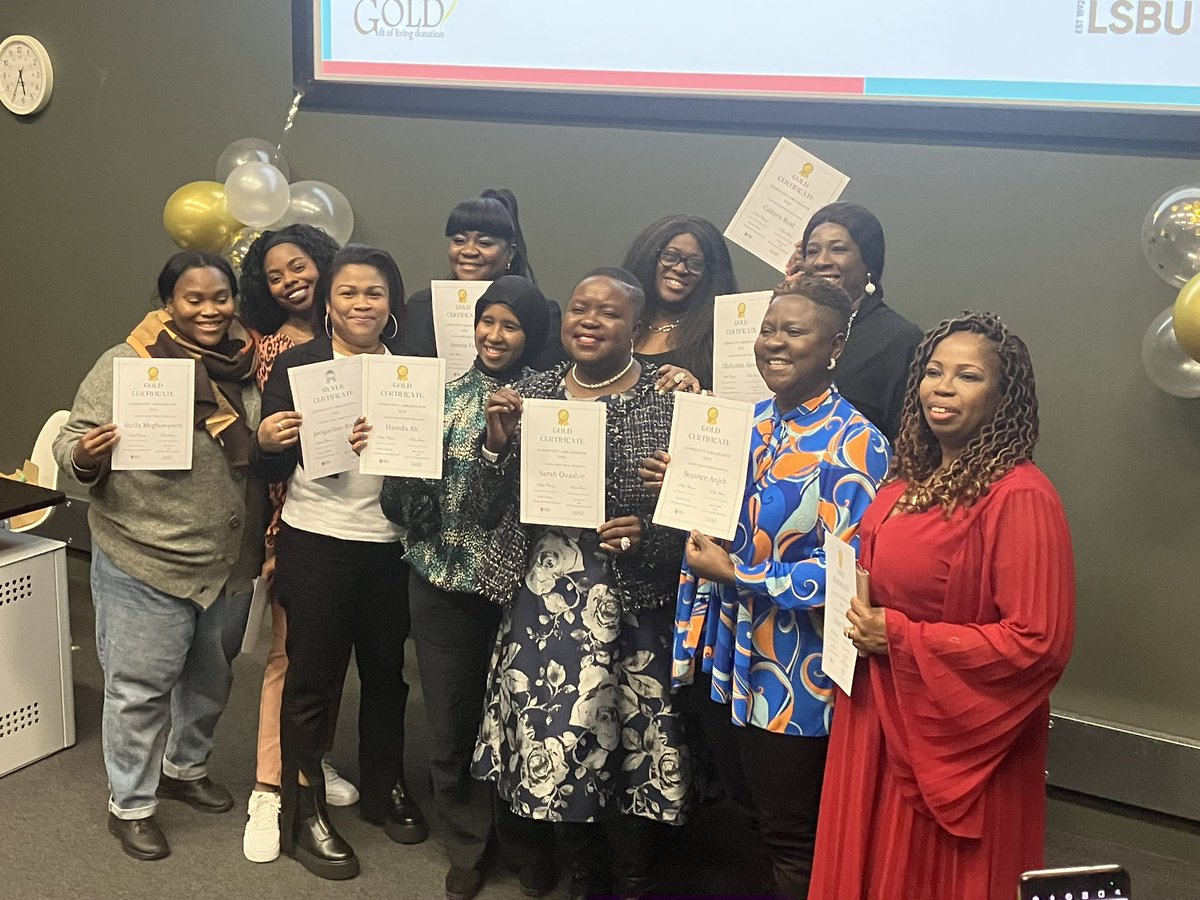 nicolamthomas's tweet photo. What a fantastic night we had to celebrate our Community Ambassadors @LSBU_HSC @JoBardi gave out the prizes and @delaidowu spoke from the heart about why we need to #thinkkidneys #knowyournumbers https://t.co/AiYsmZW9yr