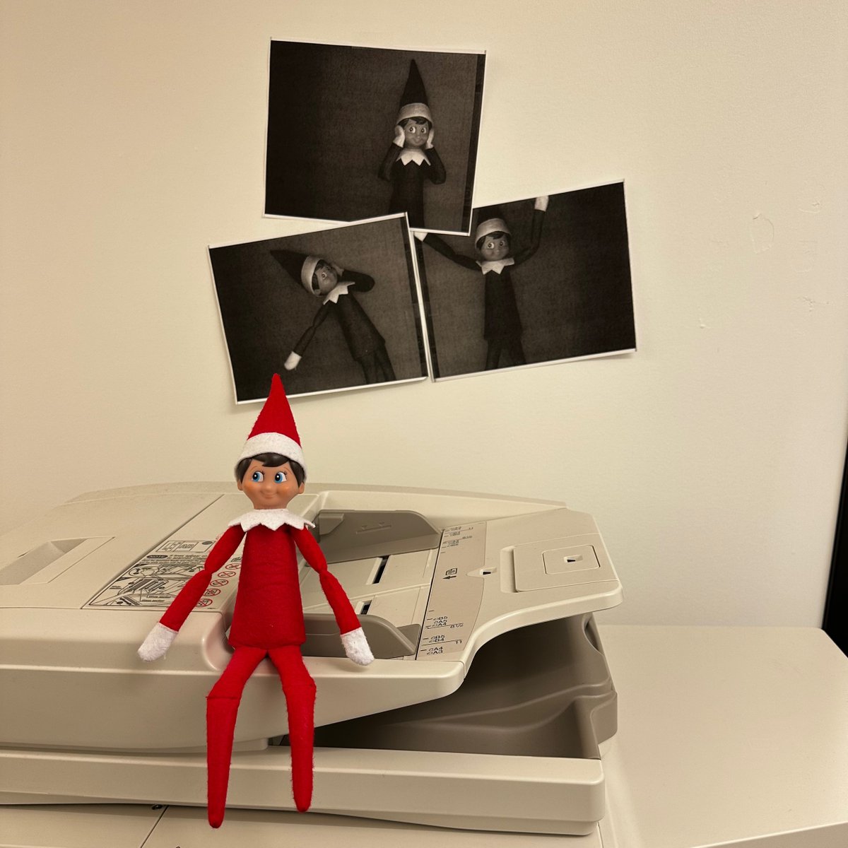 PLSLogistics's tweet photo. Our newly adopted elf on the shelf, Flatbed Freddie, has been causing mischief in the Cranberry office this holiday season. Where are some of the places you have found your elf on the shelf?

#elfontheshelf
#holidays
#logisitcs https://t.co/IoEeTEhdOP
