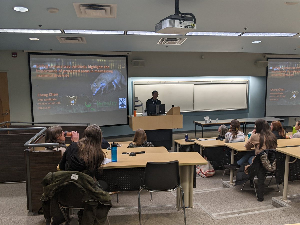 <a href="/CHEN_Cheng_/">Cheng Chen</a> kicks off session on mammal conservation at #bcparf with summary of his global #cameratrap synthesis showing parks protect mammal diversity <a href="/wildco_lab/">@wildco.bsky.social on Bluesky</a>