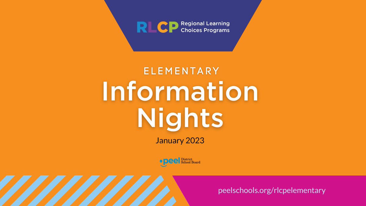 Regional Learning Choices Programs empower students by providing them with opportunities to develop and explore skills in a particular area of interest.  

Elementary RLCP information nights begin January 2023.

Learn more at peelschools.org/elementary-reg…