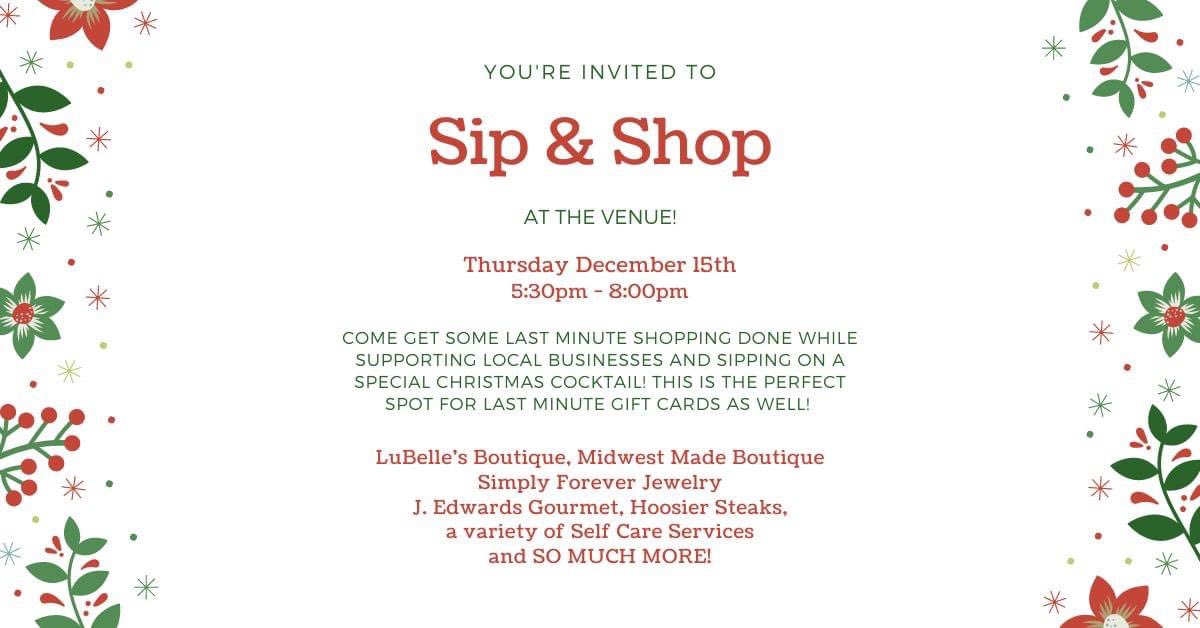 The Hoosier Steaks truck will be parked tomorrow, Thursday December 15th at The Venue at Brookestone, located at 1201 W Alto in Kokomo. We will be at the Sip &amp; Shop event from 5:30-8:00 pm.  The truck will be fully stocked with meat.  We will also have beef sticks and gift cards!