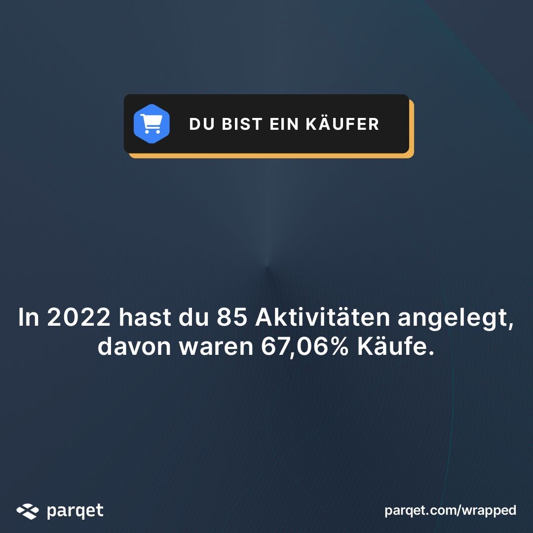 Der #Parqet Jahresrückblick ist da. Damit gibt es ein einen Überblick über das eigene Portfolio im vergangenen Jahr. Im Folgenden ein paar Auszuüge aus meinem Portfolio. #ParqetWrapped