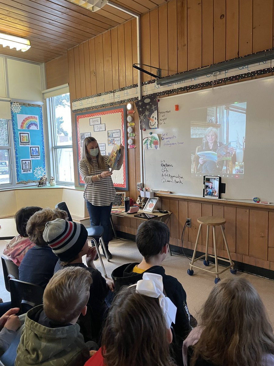kristen_ortwein's tweet photo. Today Gr.3T students had the wonderful experience of connecting with author, Doris Boettger who has a shared interest in taking care of our beautiful earth.💚🌎📖 #littlethingsmakeabigdifference @ecopanabaker @Panabaker_HWDSB @EcoSchoolsCAN https://t.co/uFHgcOoQNM