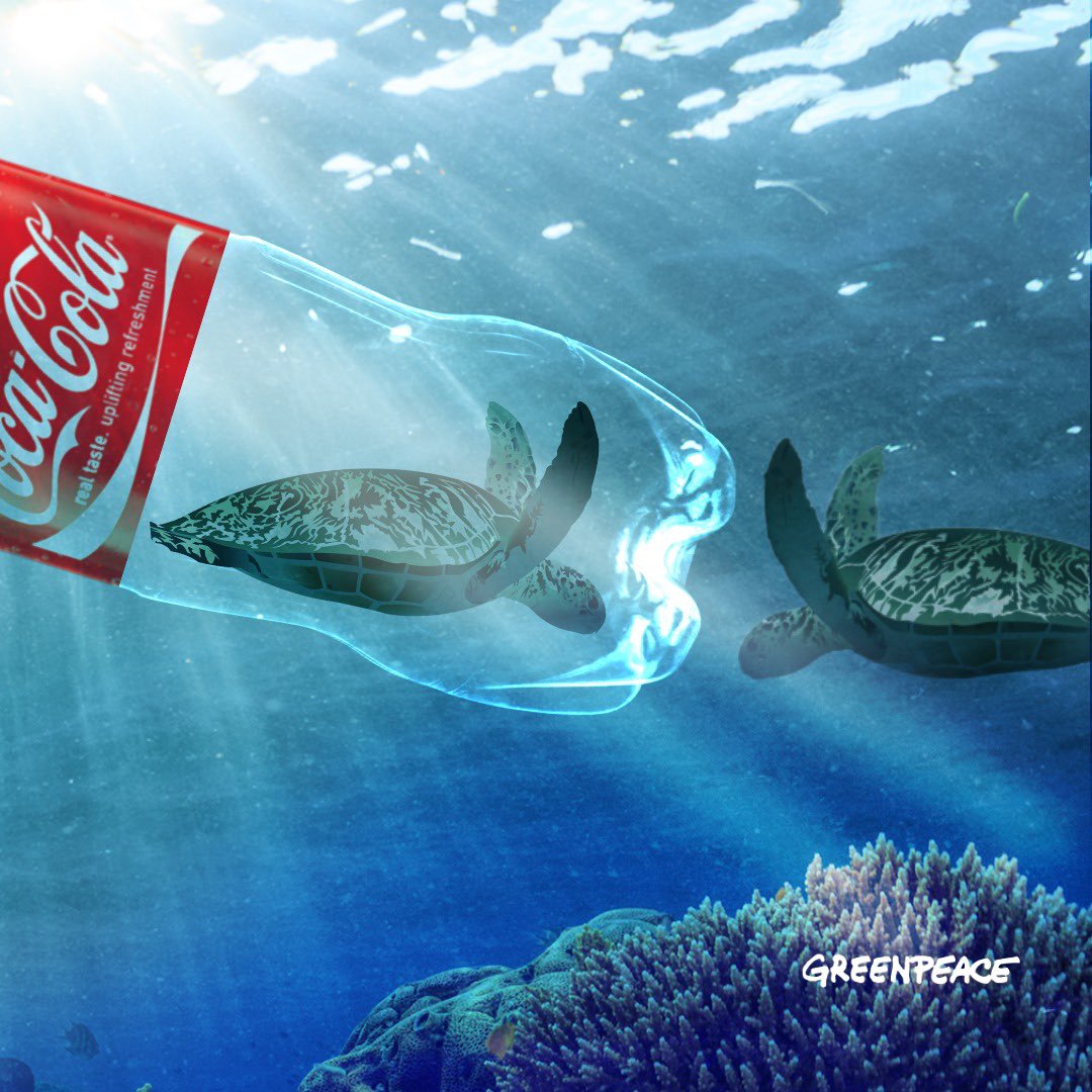 GreenpeaceNZ's tweet photo. #BreakFreeFronPlastic #BanTheBottle
@CocaColaAmatil already knows that the problem is that too much plastic is being produced, and the only solution is to stop making it, and shift back to refill and reuse systems.
They know how to do this because they used to! #Greenwash https://t.co/hu1vwQ2DoC