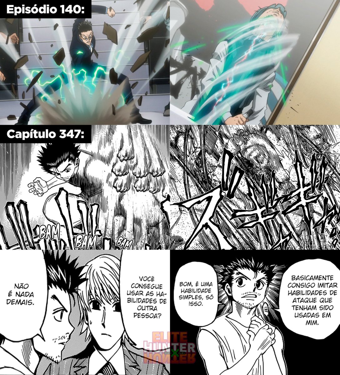 Leorio Punches Ging  Hunter X Hunter 