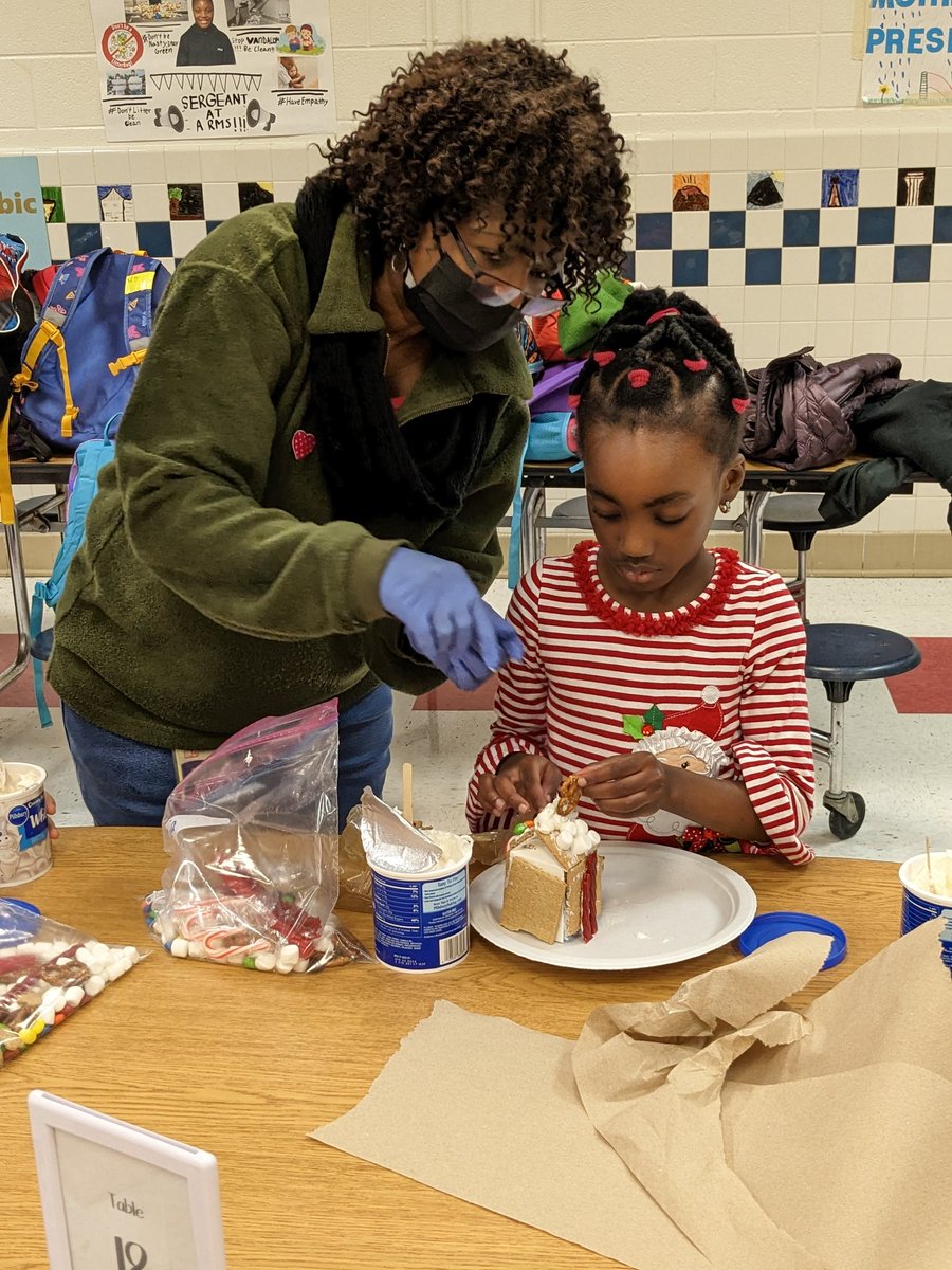 RiversideFCPS's tweet photo. Our kindergarten celebrated the winter holidays by making gingerbread houses today! https://t.co/9KhUmsjd0t