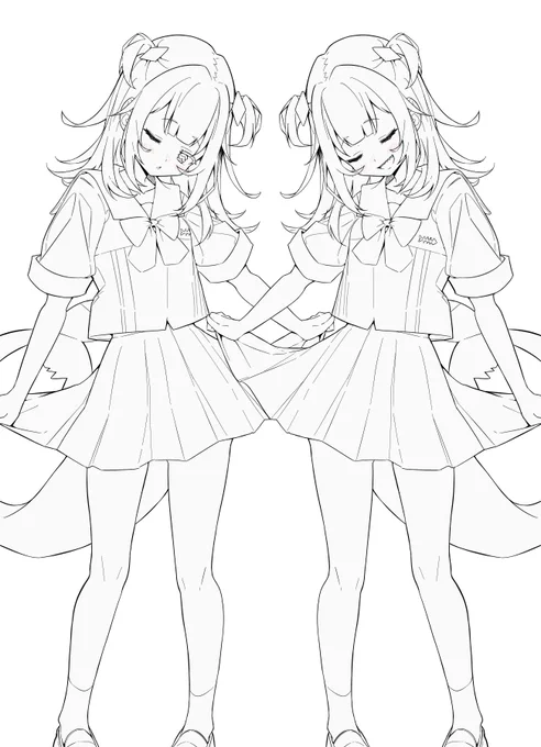 line drawing🦈
 #gawrt 