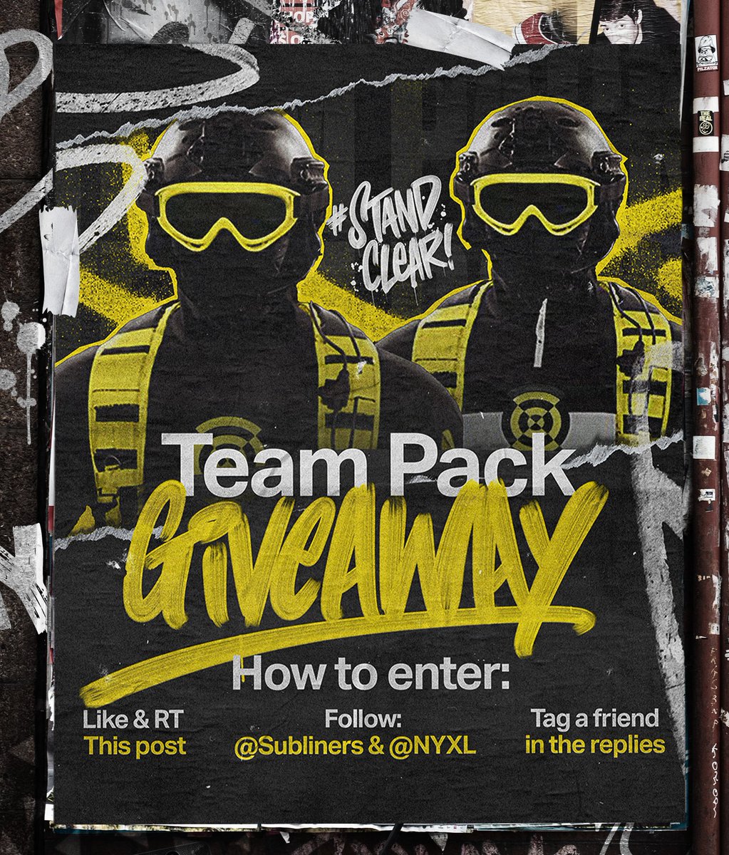 You know what it is. Black and Yellow is back.

We are giving away our updated Team Pack Skin to celebrate it's re-launch as COD intended. 

To Enter You Must: 
✔ Follow @Subliners &amp; <a href="/NYXL/">NYXL</a>
👍 Like and Retweet this post
🏷️Tag a friend in replies.