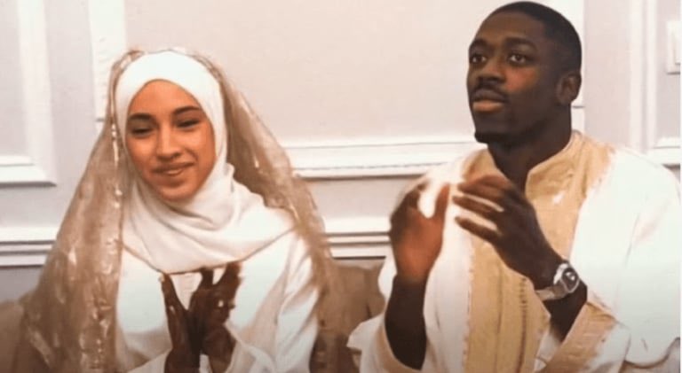 Ousmane Dembele's wife Rima Edbouche is Moroccan 🇲🇦. Quite the night she is having as her husband who is French 🇫🇷 faces the country of her birth for a place in the