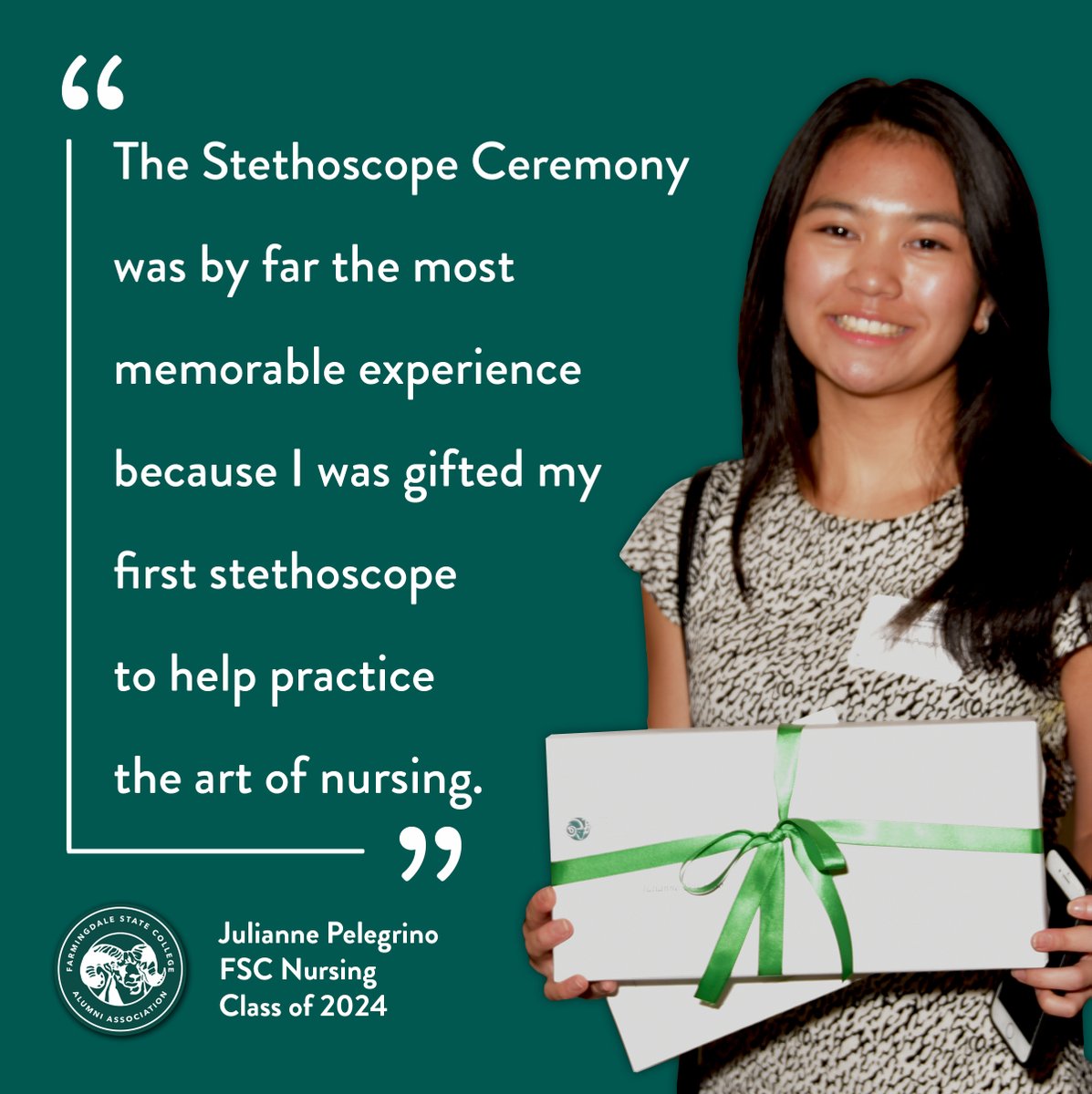 Celebrate this season of giving by supporting a future nurse! 

Each semester, generous #FSCAlumni &amp; friends pitch in to provide our incoming nursing students with their very first stethoscope, at no cost to them. Visit alumni.farmingdale.edu/nursing-stetho… to sponsor a stethoscope today!