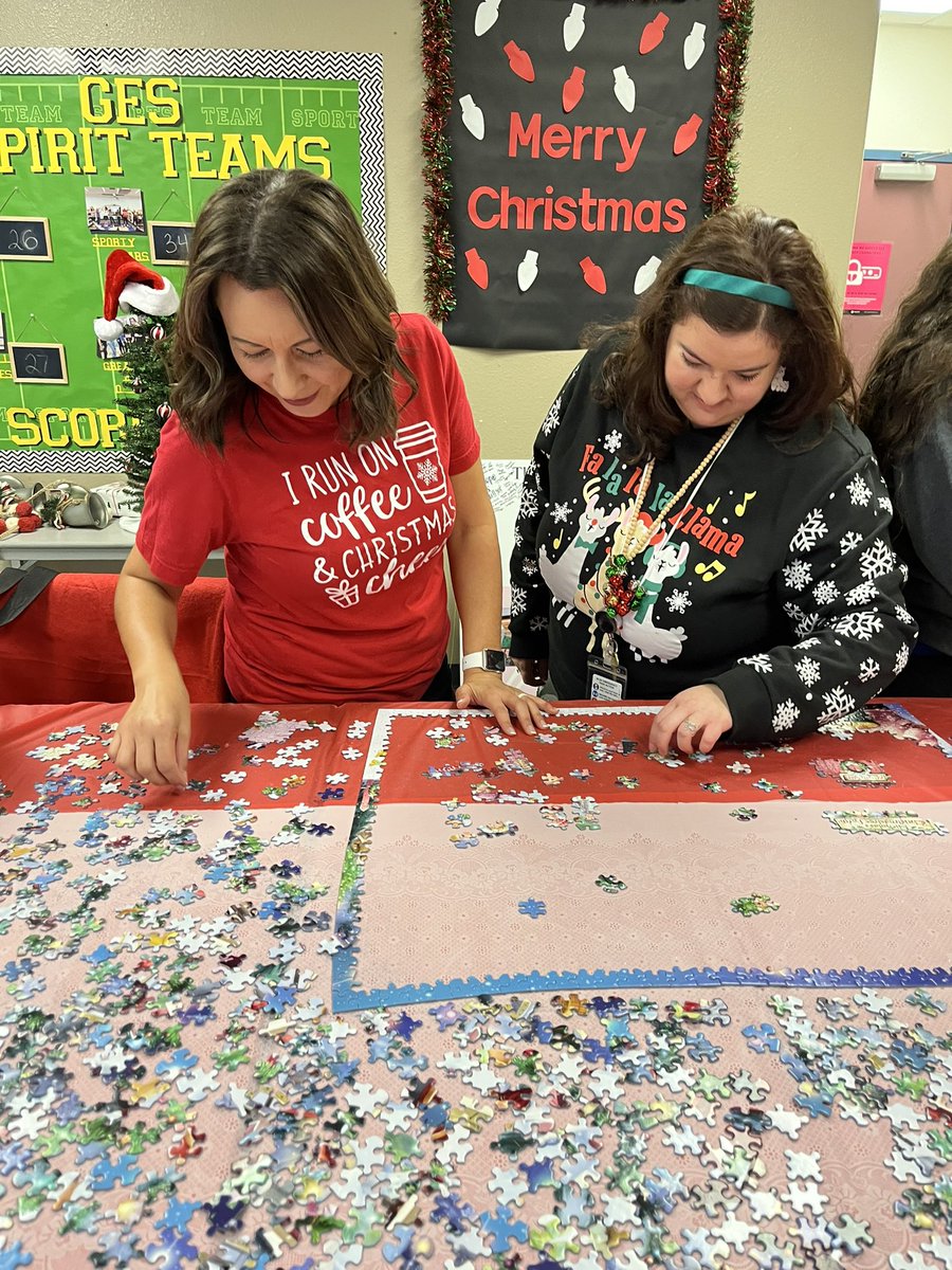 Dolores Rodriguez (@gesdrodriguez) on Twitter photo Relaxing working on a puzzle in our cozy clothes. <a href="/GESEllis/">Mrs. Ellis</a> <a href="/GESStars/">Grapevine Elementary</a> #GESShineOn Relaxing working on a puzzle in our cozy clothes. <a href="/GESEllis/">Mrs. Ellis</a> <a href="/GESStars/">Grapevine Elementary</a> #GESShineOn