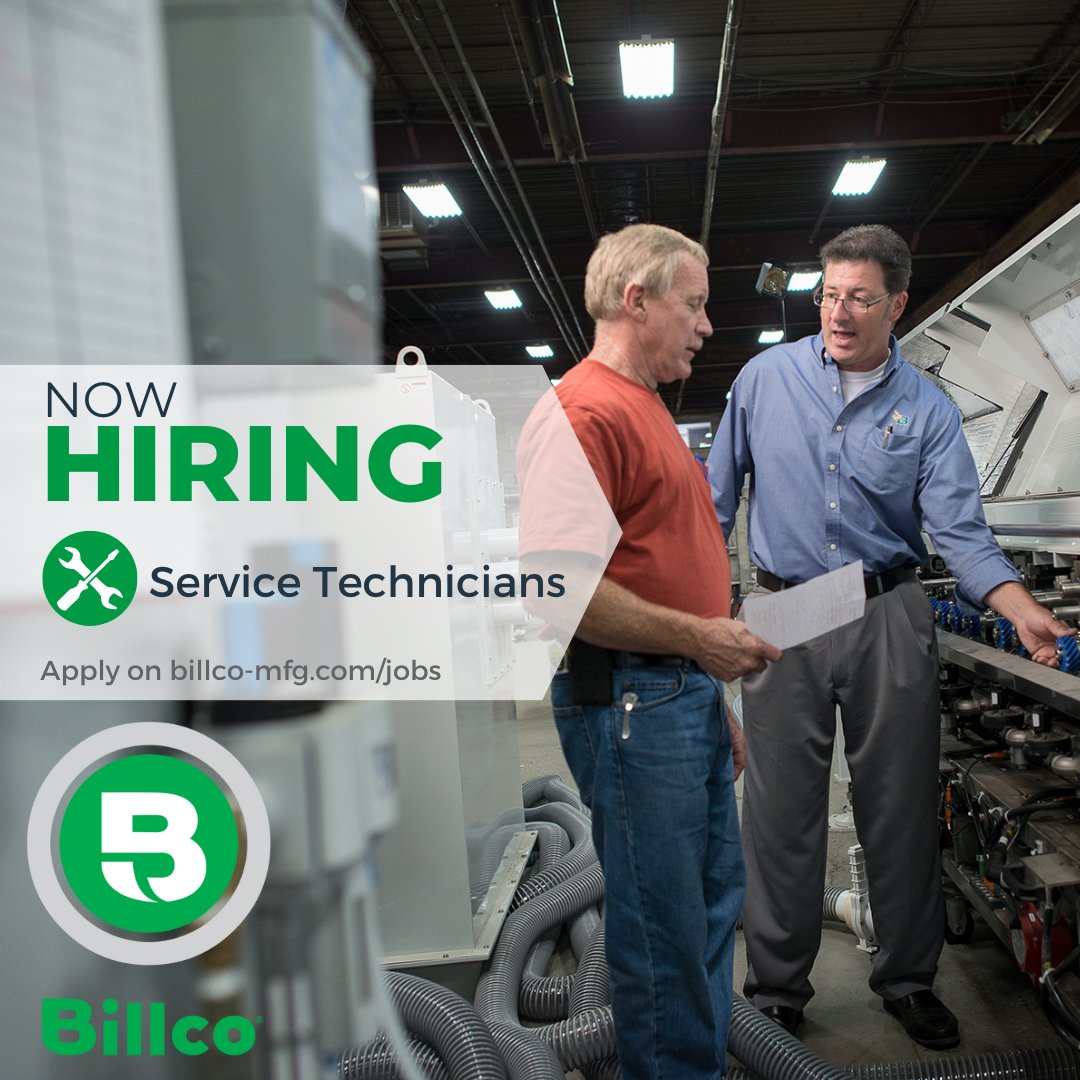 BillcoMfg's tweet photo. Here at Billco Manufacturing, Inc., we are looking for motivated, and hard-working individuals to provide service for our family of high-quality glass processing equipment. 

Learn more about Billco and apply for the position at  https://t.co/tOy6OiGM73 https://t.co/aNTgfBjaL1