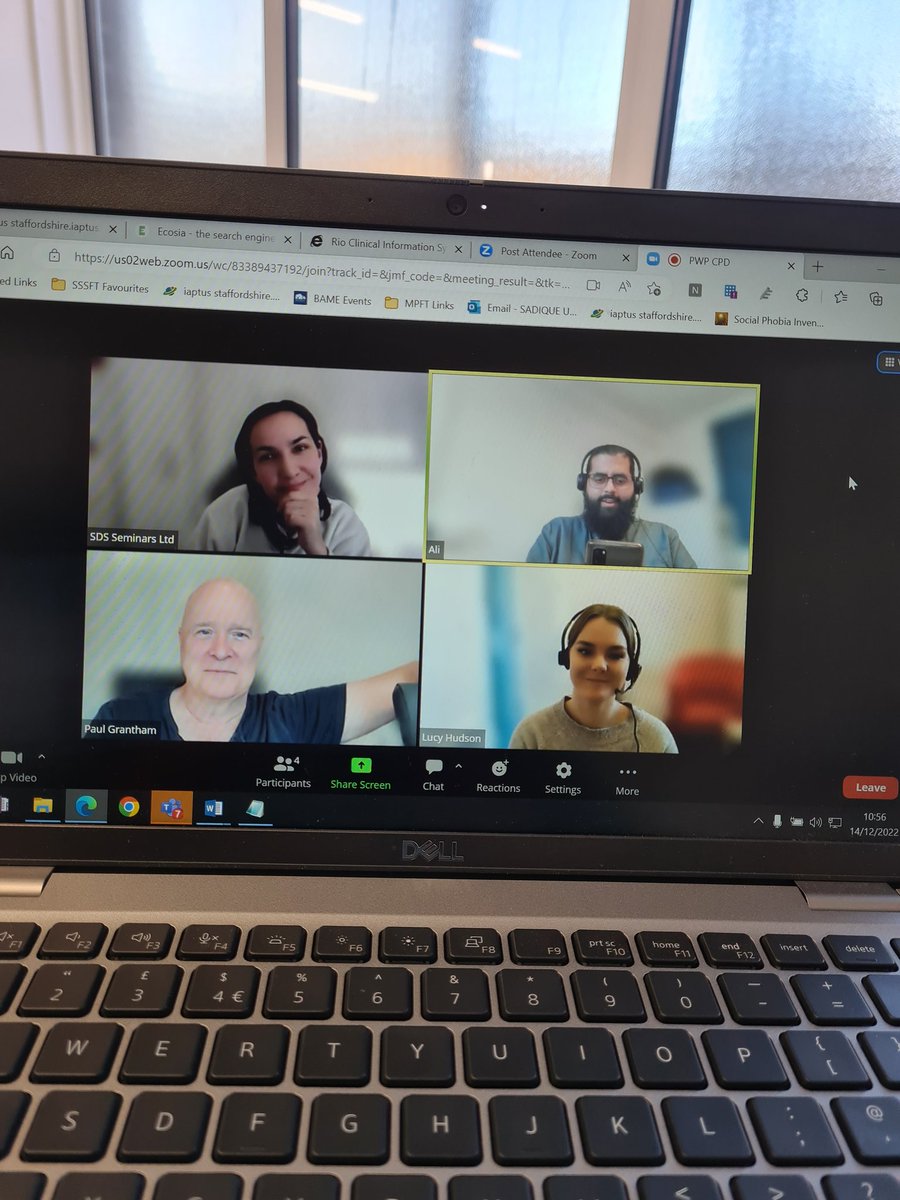 Been a lovely morning recording PWP CPD with <a href="/LucyHdsn/">Lucy Hudson</a> <a href="/SDSSeminars/">Paul Grantham</a> and <a href="/Polina_Nicholls/">Polina Nicholls</a> for SDS Seminars!  sds-seminars.online/pwptraining/