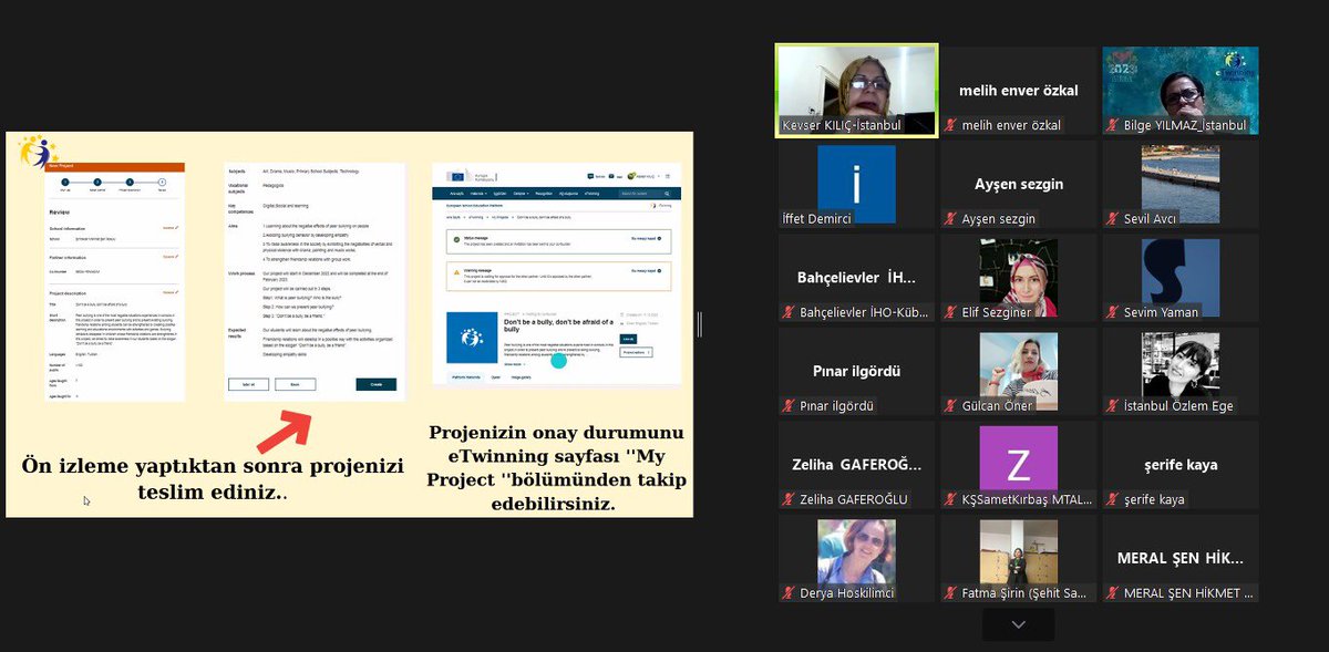 Bahçelievler İlçesi ESEP Tanıtım ve Bilgilendirme Seminerimizi gerçekleştirdik. İlçe Mentörümüz Kevser KILIÇ’a ve tüm katılımcılarımıza teşekkür ederiz. <a href="/tcmeb/">Millî Eğitim Bakanlığı</a> <a href="/mebyegitek/">Yenilik ve Eğitim Teknolojileri Genel Müdürlüğü</a> <a href="/tretwinning/">eTwinning Türkiye</a> <a href="/istanbulilmem/">İstanbul İl Millî Eğitim Müdürlüğü</a> <a href="/memleventyazici/">Levent Yazıcı</a> <a href="/ist_arge/">İSTANBUL MEM AR-GE</a> <a href="/ErsahinMustafa/">Mustafa Erşahin</a> <a href="/BahcelievlerMEM/">Bahçelievler İlçe Millî Eğitim Müdürlüğü</a>