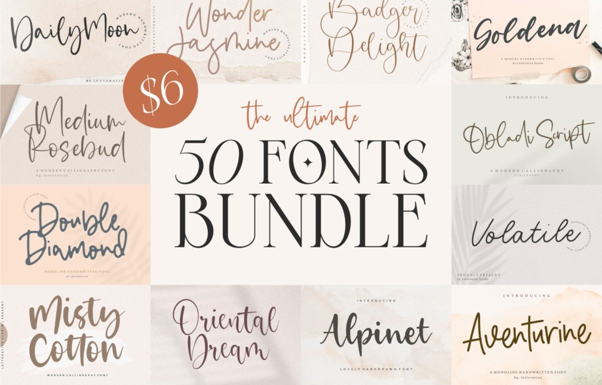 zakibouabdessl1's tweet image. Signature &amp;amp; Handwritten #FontsBundle 

Signature &amp;amp; Handwritten Fonts Bundle is here with an amazing selection of premium fonts for your crafting and DIY projects.
Get this Bundle with 50 amazing fonts for only $9 and save almost $450!
#fonts #bundle