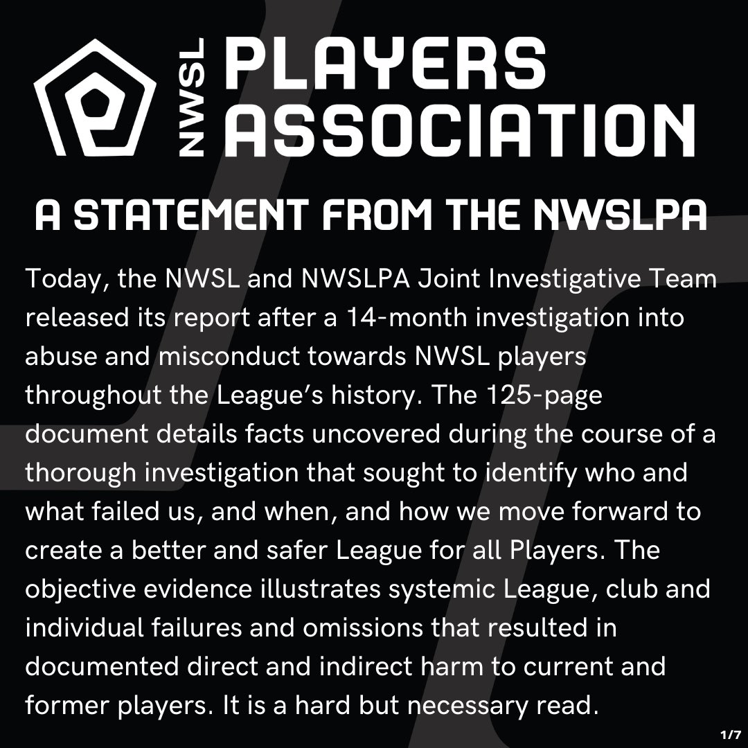 A statement from the NWSLPA: