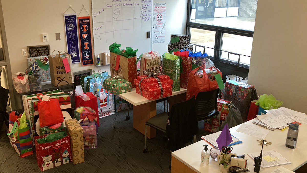 The generosity of our staff is amazing! Thank you to all our caring teachers and support staff that purchased gifts for children in need. #ITBeBRAVE #asd4all
