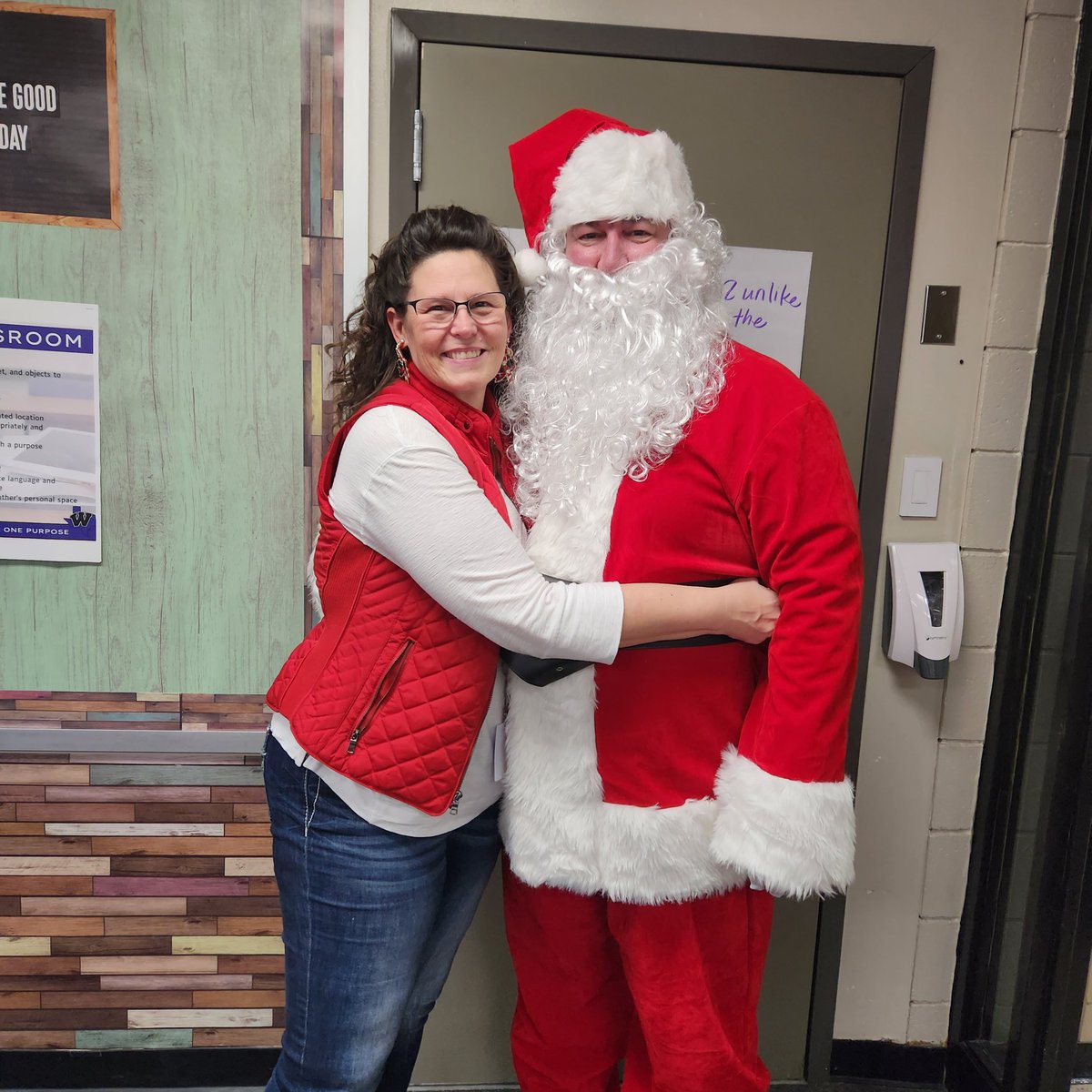 Santa stopped by to surprise our LIDS class today! The kids were over the moon and our AMAZING LIDS teachers got each student a personalized special gift! <a href="/LLMSLynx/">Lucas Middle School</a> #witnessgreatness #santaiswatching #lovewhereiwork