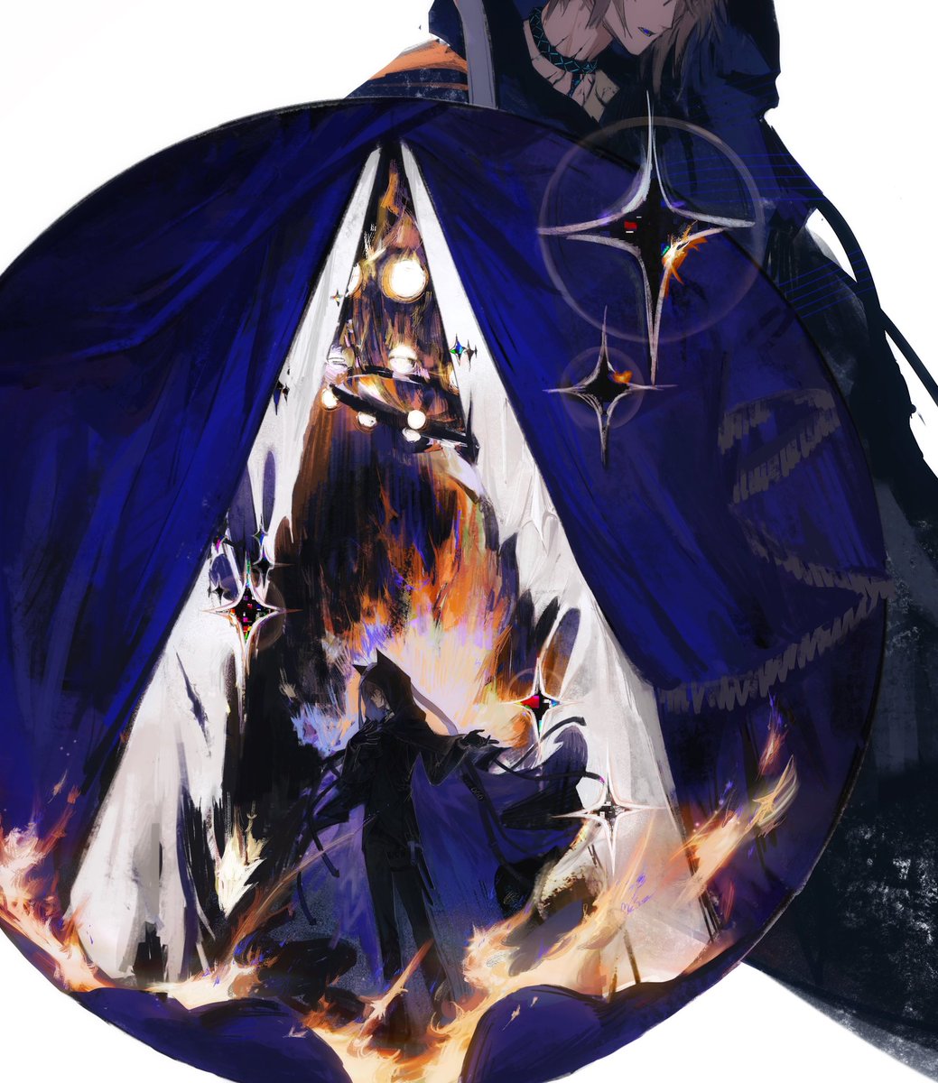 Jaderabbit02's tweet photo. Dilegua,o notte!
消失吧,黑夜!
Tramontate, stelle!
星星沉落下去。

#アークナイツ #Arknights https://t.co/auUJFZNX4J