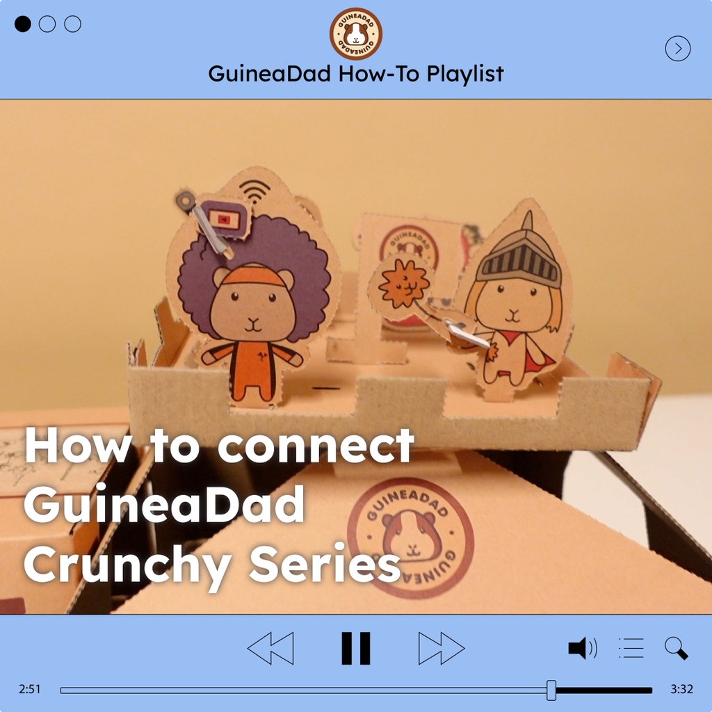 GuineaDad's tweet photo. Hi piggy parents and piggy enthusiasts! We’re back again this week with a tutorial video for you!
We’re teaching you how to make the GuineaDad Crunchy Series and connect them together.
Click the links below to watch the tutorial!
https://t.co/hnI4ZH6tbr
#diytoy #guineadad https://t.co/JENYza3uXV