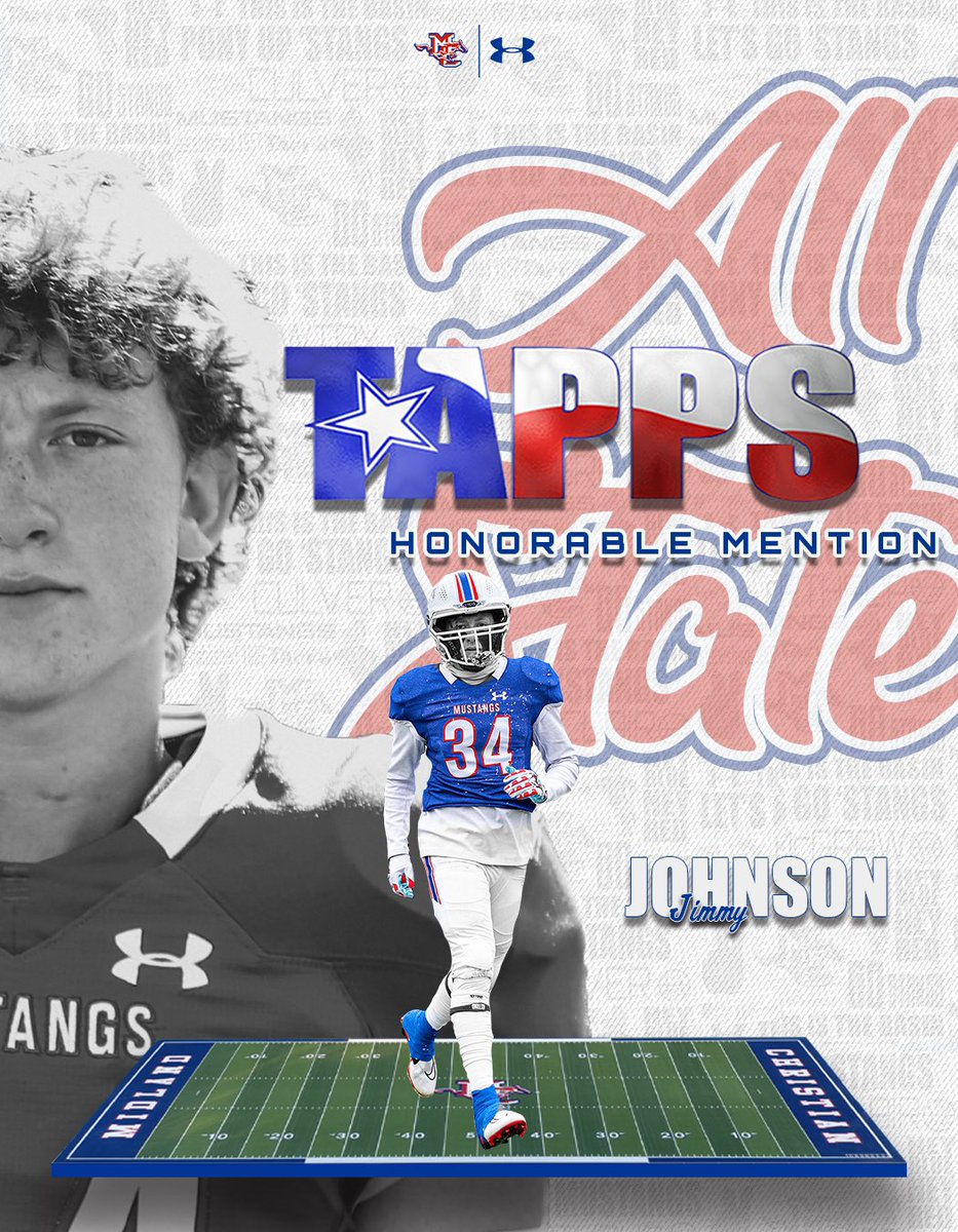 🎖 TAPPS DII Honorable Mention All-State

Senior - D Line <a href="/JimmyDJohnson34/">Jimmy Johnson</a> 

🔵#PonyUp🔴