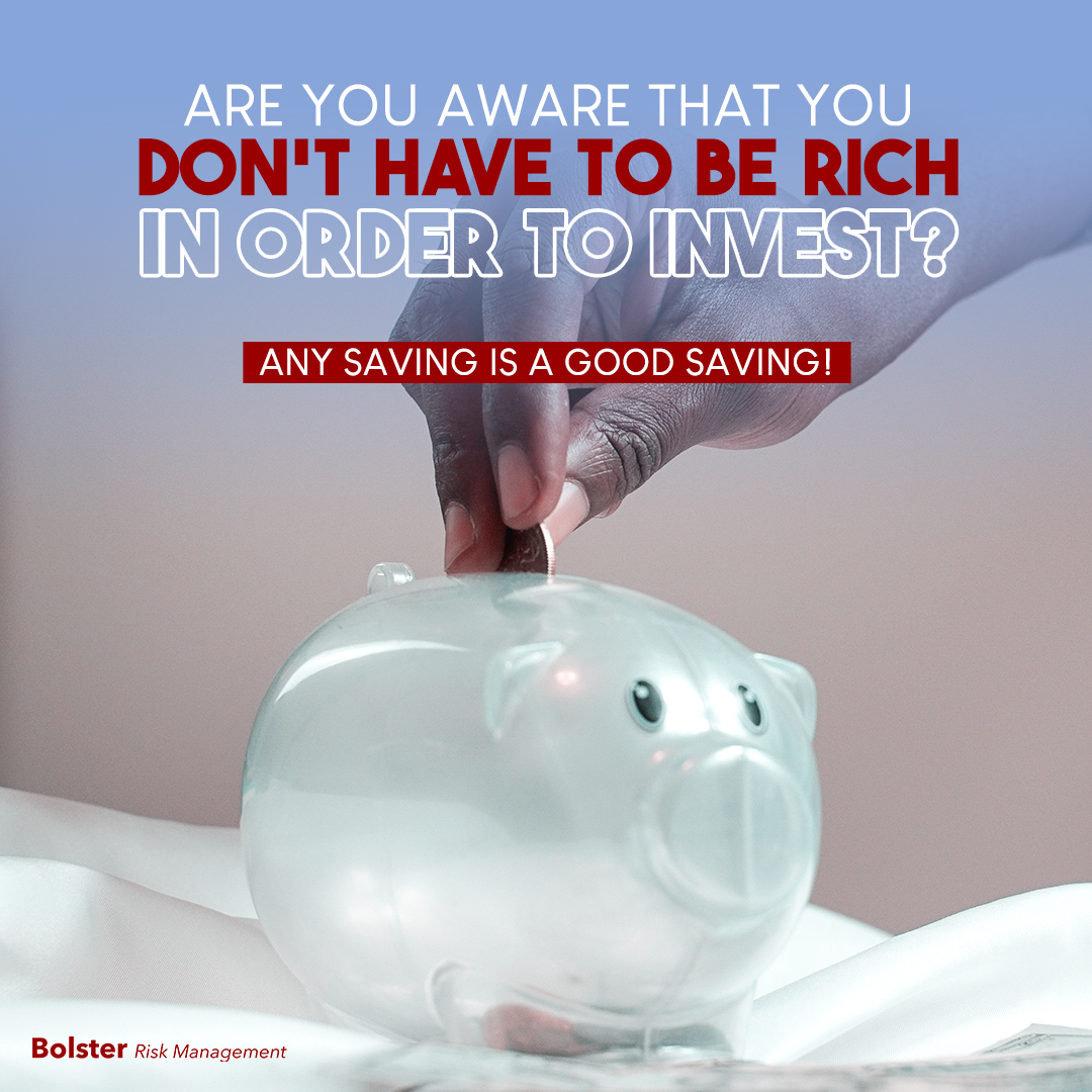 BolsterRisk's tweet photo. Any saving is good saving. Want to find out how you can invest what you save?

#PersonalMoney
#FinancialWellbeing
#GetAdvice

Call 0800 888 574
https://t.co/hAMsZbf3iM https://t.co/kmWIzrlao2