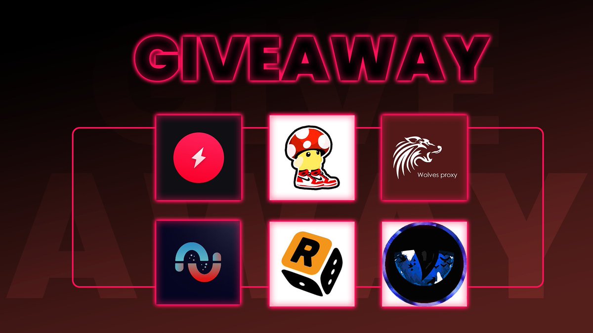 Huge Giveaway! 🥳

Prizes🎁: 
1x FREE monthly <a href="/AMNotify/">AMNotify</a> 
1x FREE renewal key <a href="/OsirisRaffleBot/">Osiris Raffle Bot</a> 
1x FREE monthly key <a href="/rafflehub_io/">RaffleHub</a>
1x FREE monthly key <a href="/MagnetAIO/">Magnet</a> 
3 X 1GB Resi Plan <a href="/WolvesProxy/">WolvesProxy</a> 
3 X 1GB Resi Plan <a href="/mushroomproxy/">Mushroom Proxy</a> 

Rules: 
✅Follow all accounts
♻️Retweet this tweet