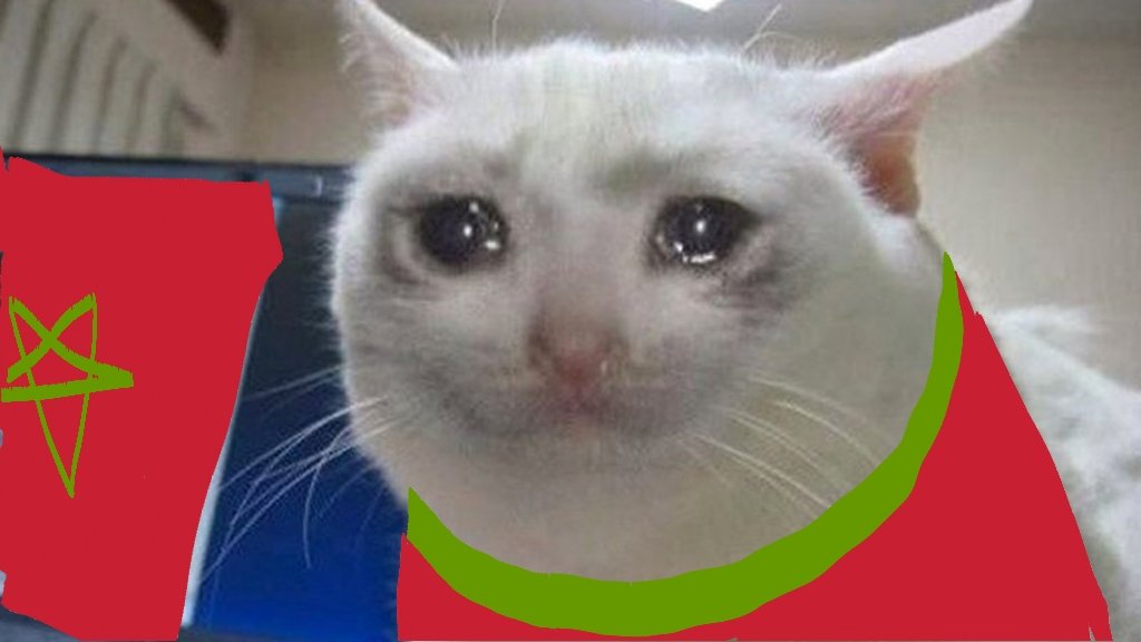 RilaNoach's tweet photo. Literally me rn watching this match🥲📈⬆️🇲🇦
#Qatar2022 https://t.co/Na1rLWogtE